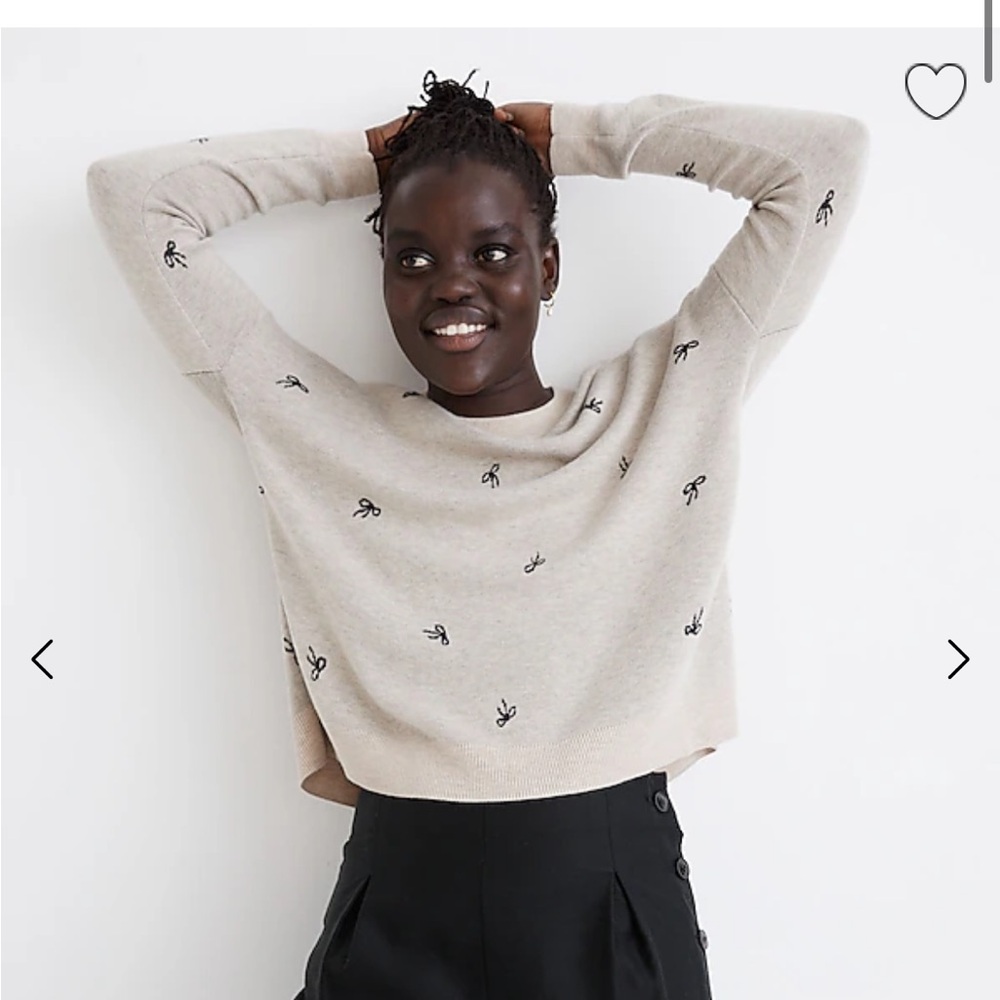 Madewell bow sweater